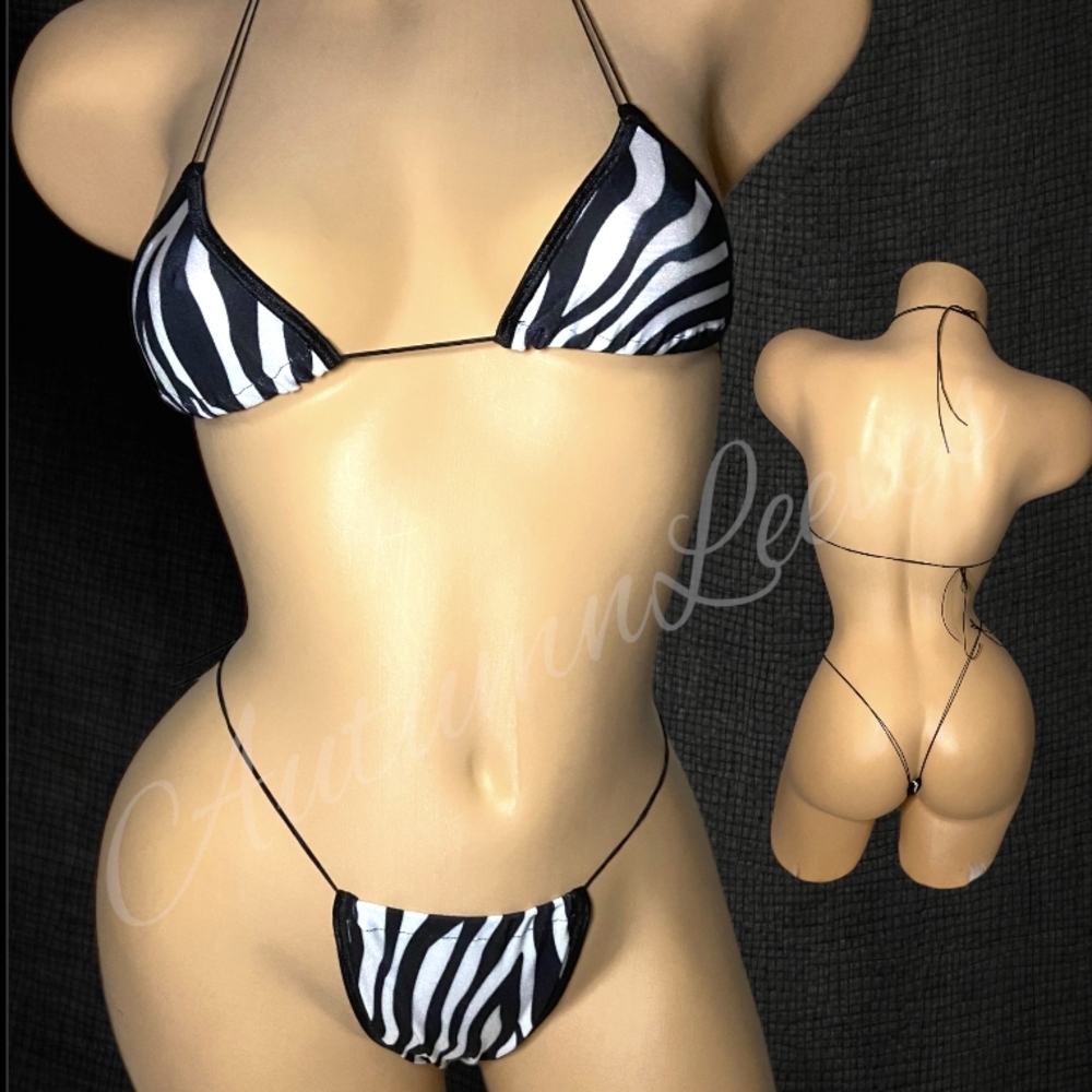 Zebra Print Bikini Set